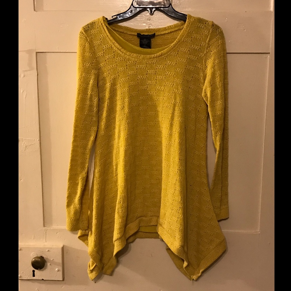 Mustard Seed Yellow Knitted Sweater